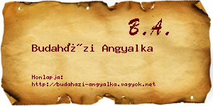 Budaházi Angyalka névjegykártya